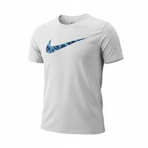 Vintage Nike Swoosh Blue Camo Graphic T-Shirt White XXL. EUC